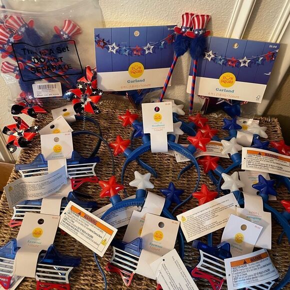 4th of July Party Supplies Light Up Star Headbands Light up Star Glasses Garland - Picture 12 of 12